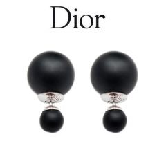 Пусеты Mise En Dior черные матовые