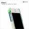 Кожаная накладка Zenus для iPhone 5 зеленая