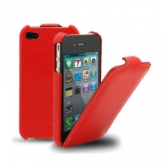 Чехол-книжка Melkco для iPhone 4S красный