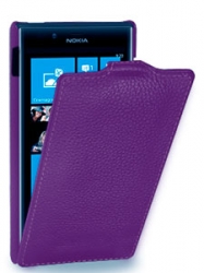 Чехол книжка для HTC One M8 фиолетовый