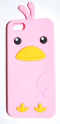 Чехол цыпленок для iPhone 5S розовый