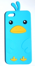 Чехол цыпленок для iPhone 5S голубой