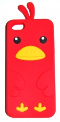 Чехол цыпленок для iPhone 5S красный