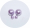 Серьги Dior лиловые жемчужные 925