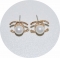Серьги гвоздики Chanel с жемчужиной золотые