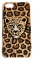 Чехол со стразами для iPhone 5S Леопард