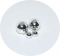 Серьги Dior зеркальные серебряные 925
