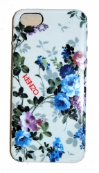 Чехол силиконовый Kenzo для iPhone 5 Цветочки