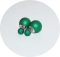 Серьги Диор шарики матовые зеленые