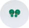 Серьги Диор шарики зеленые