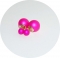 Серьги Диор шарики кислотный розовый