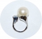 Кольцо в стиле Диор жемчужина и камень