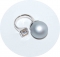 Кольцо в стиле Диор серебристое матовое с камнем