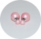 Серьги Диор шарики матовые розовые