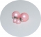 Серьги Диор шарики матовые розовые