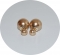 Пусеты шарики Dior жемчужные золотые