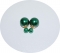 Пусеты шарики Dior жемчужные зеленые