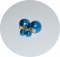 Пусеты шарики Dior жемчужные синие