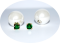 Серьги Dior жемчуг и зеленый камушек
