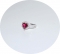 Кольцо в стиле Тиффани сердце розовое