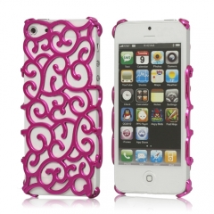 Чехол Завитки для iPhone 5 розовый