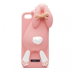 Чехол Moschino кролик для iPhone 5 розовый