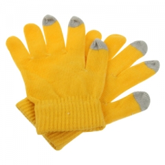 Перчатки для iPhone 5S желтые