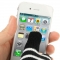 Перчатки для iPhone 4S черные в полосочку