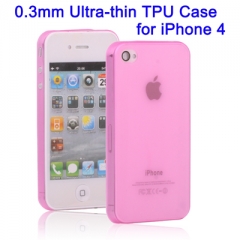 Ультратонкий чехол для iPhone 4S Розовый