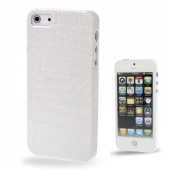 Кожаный чехол - накладка для iPhone 5 белый