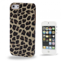 Чехол Леопард для iPhone 5S бежевый