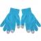Перчатки для iPhone 5 голубые