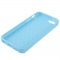 Чехол силиконовый для iPhone 5 матовый голубой