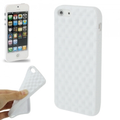Чехол силиконовый для iPhone 5 матовый белый 
