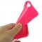 Чехол силиконовый для iPhone 5S глянцевый розовый