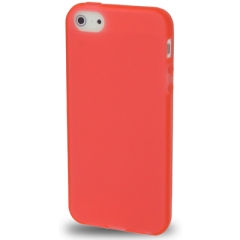Чехол силиконовый для iPhone 5 оранжевый матовый