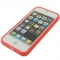 Силиконовый чехол для iPhone 5 красный матовый