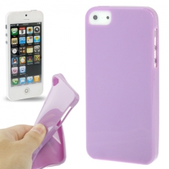 Чехол силиконовый для iPhone 5S лиловый 