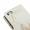 Чехол книжка для iPhone 5 С Бабочкой белый