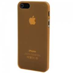 Ультратонкий чехол для iPhone 5S оранжевый