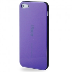 Чехол силиконовый iFace для iPhone 5  фиолетовый 