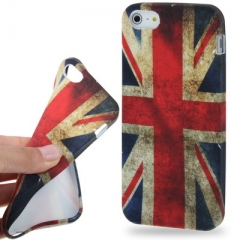 Силиконовый чехол для iPhone 5S Английский флаг