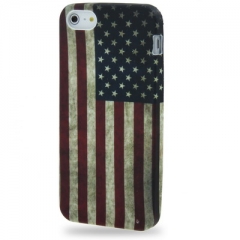 Силиконовый чехол для iPhone 5 Американский флаг