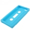 Чехол Кассета для iPhone 5S голубой