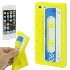 Чехол Кассета для iPhone 5S желтый