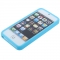 Чехол силиконовый для iPhone 5S голубой