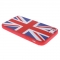 Чехол силиконовый Британский флаг для iPhone 5 красный