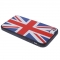 Чехол силиконовый Британский флаг для iPhone 5 черный