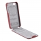 Кожаный чехол - книжка для iPhone 5S красный