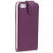 Чехол - книжка для iPhone 5S фиолетовый 